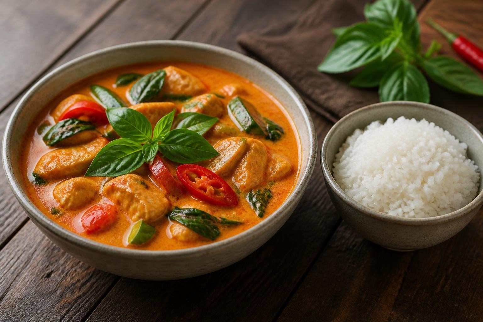 Thai curry, an international cuisine dish for team building in Barcelona